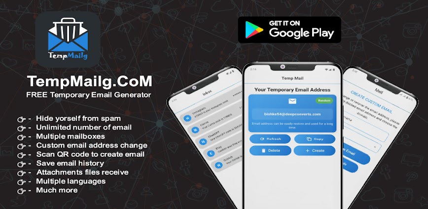 Download Temp Mail – Temporary Email Mod APK 3.7.3 – (Remove ads,Paid for free,Unlocked,Pro)