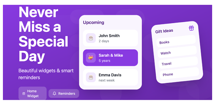 Download Birthday Calendar & Reminder Mod APK 4.1.33 – (Unlocked,Premium)