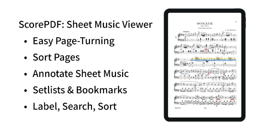Download ScorePDF: Sheet Music Viewer Mod APK 14.3.1 – (Paid for free,Free purchase)