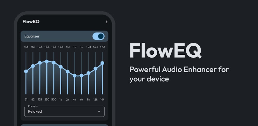 Download Flow Equalizer: Bass Booster Mod APK 1.3.9 – (Paid for free,Free purchase)