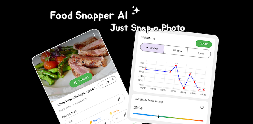 Download FoodSnapper AI: Cal Counter Mod APK 1.2.8 – (Remove ads)
