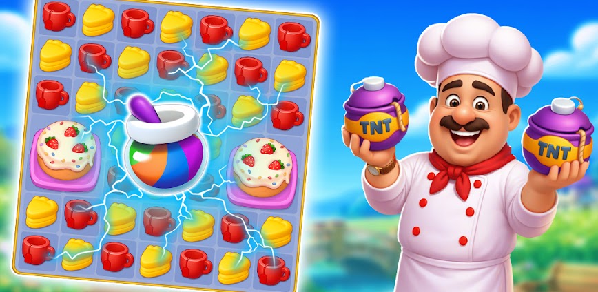 Download Cooking Mania : Match 3 Games Mod APK 0.0.6 – (Unlimited money,Free purchase)