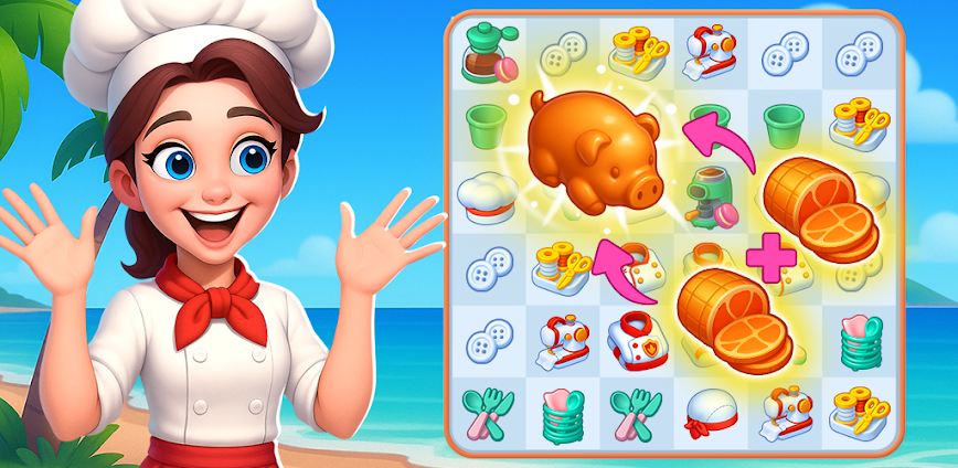 Download Merge & Cook: Cooking Makeover Mod APK 0.1.0 – (Free purchase)