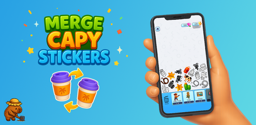Download Capybara Puzzle: Sticker Merge Mod APK 1.2.0 – (Unlimited money)
