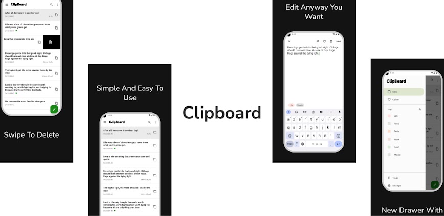 Download Clipboard – Copy Paste & Notes Mod APK 7.6.0 – (Unlocked,Pro)