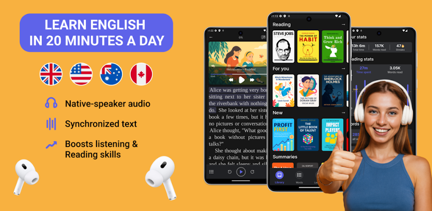 Download Bookvo Reading English Stories Mod APK 5.8.0 – (Remove ads,Paid for free,Unlocked,Pro)