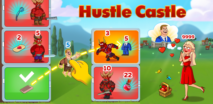 Hustle Castle MOD APK v1.134.0 [High Damage/God Mode]