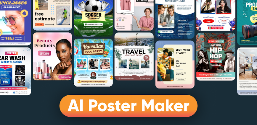 Download Poster Maker, Flyer Maker Mod APK 163.0 – (Unlocked,Pro)