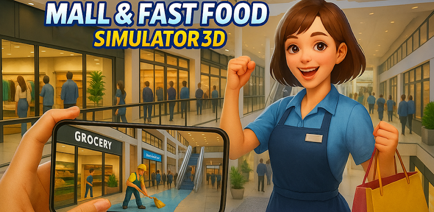 Download Mall & Fast Food Simulator 3D Mod APK 6.7 – (Remove ads,Free purchase,Unlimited money)