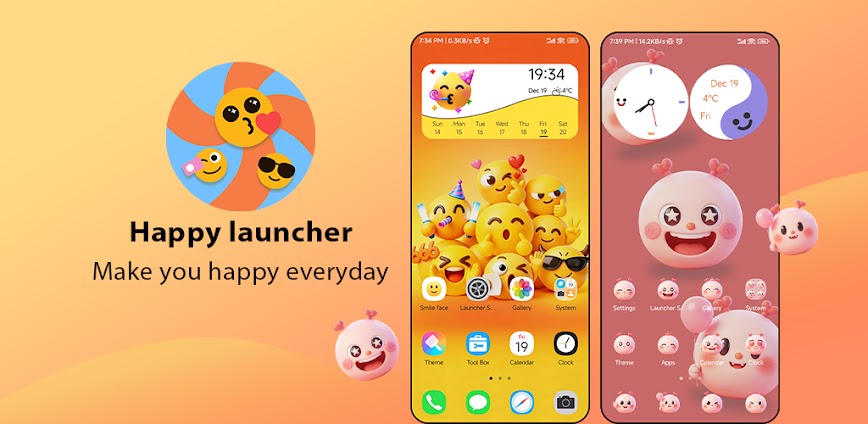 Download Happy Launcher, smile launcher Mod APK 10.5 – (Unlocked,Prime)