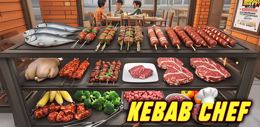 Download Kebab Maker Chef Cooking Games Mod APK 1.6 – (Remove ads,Unlimited money)