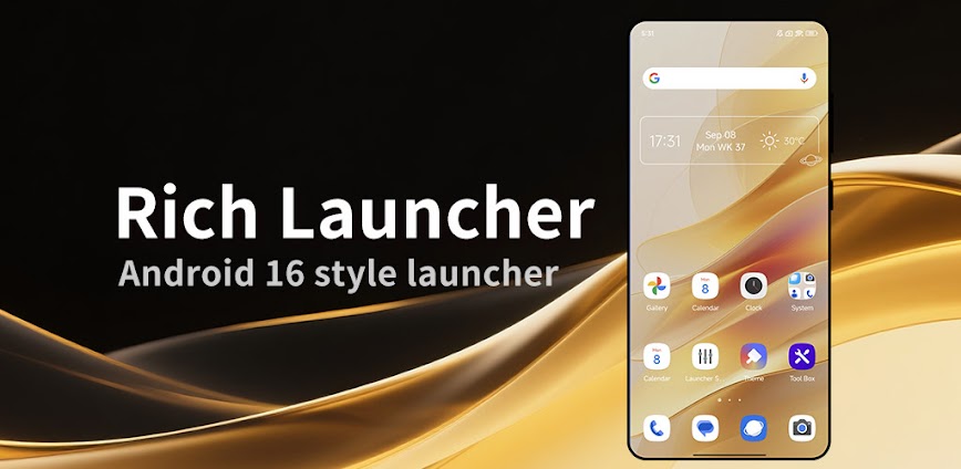 Download Rich Launcher for Android 16 Mod APK 4.9 – (Unlocked,Prime)