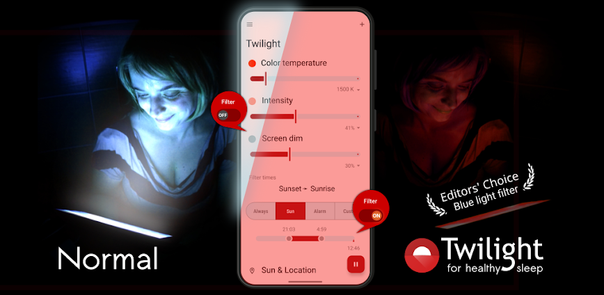 Download Twilight: Blue light filter Mod APK 14.20 – (Paid for free,Free purchase)