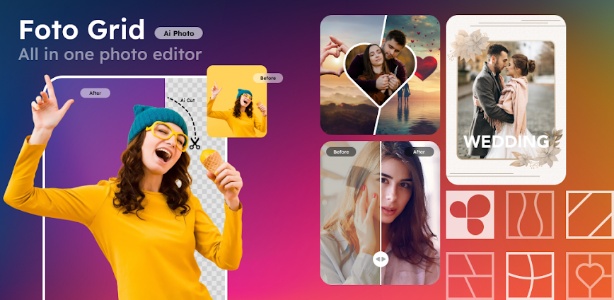 Download Photo Collage Maker, Foto Grid Mod APK 15.6 – (Unlocked,Pro)