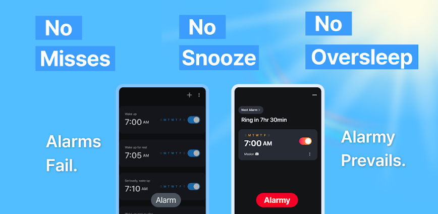 Alarmy – Alarm Clock & Sleep