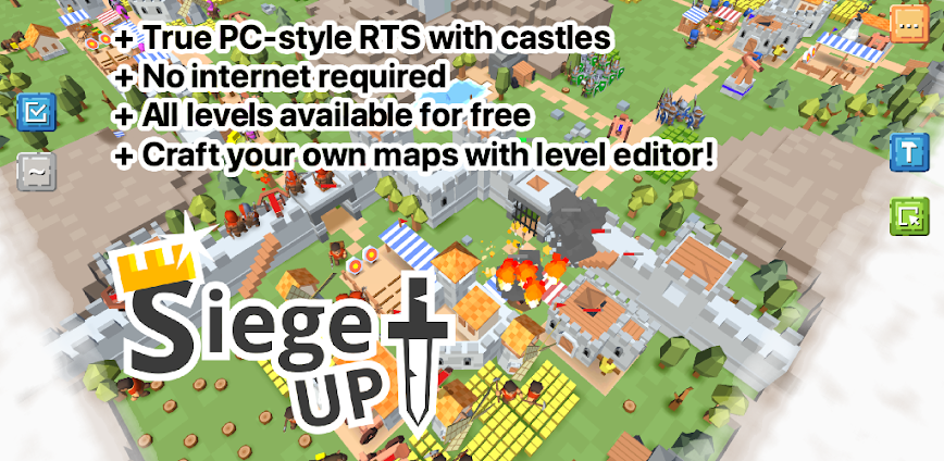 RTS Siege Up! Medieval War v1.3.9 MOD APK [Unlimited Resources]