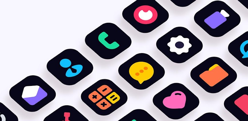 Dove Dark : Icon Pack v6.1 APK [Full Version]