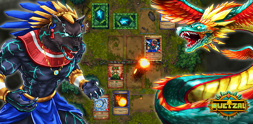 Quetzal Card Battle TCG v1.840 MOD APK [Menu, Free Shopping, Allways Max Healt]