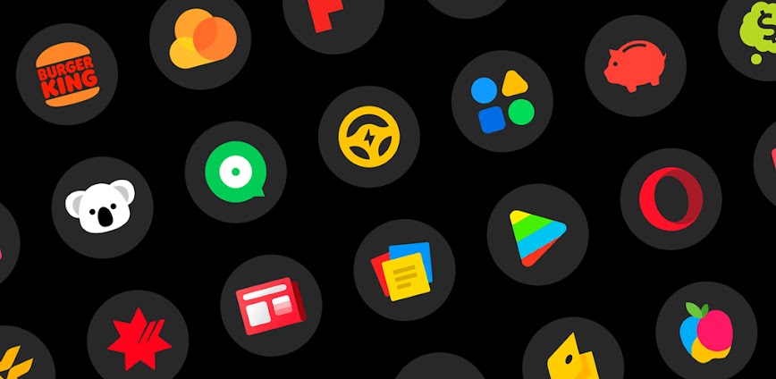 MiDark Icon Pack [Round] v1.4.1 APK [Full Version]