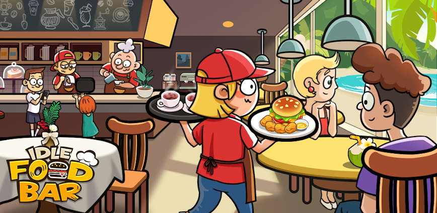 Idle Food Bar v1.56.27 MOD APK [Speed Game Multiplier, Free Shopping]