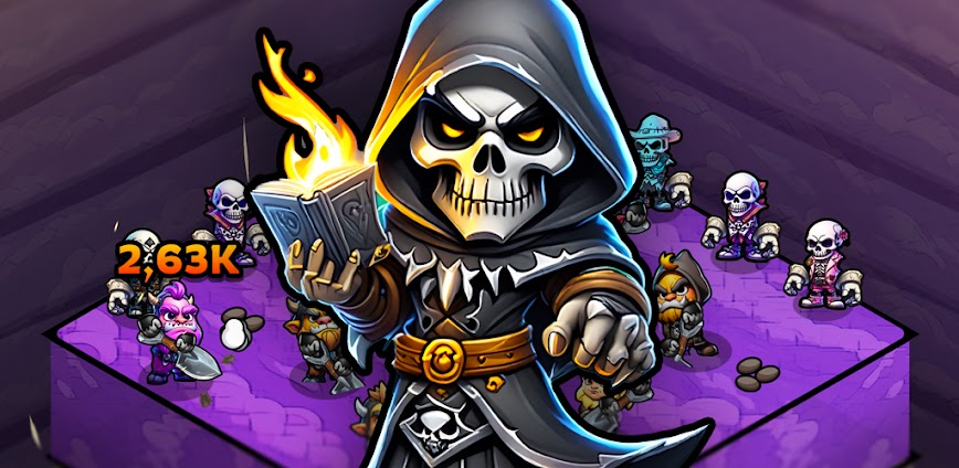 Idle Hell Miner: Necro Merge v2.95 MOD APK [Menu, Auto Instant Kill, Soul Spawner]