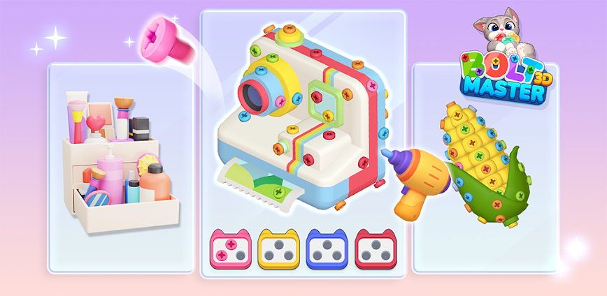 3D Bolt Master v1.3.2 MOD APK [Menu, Free Purchase]