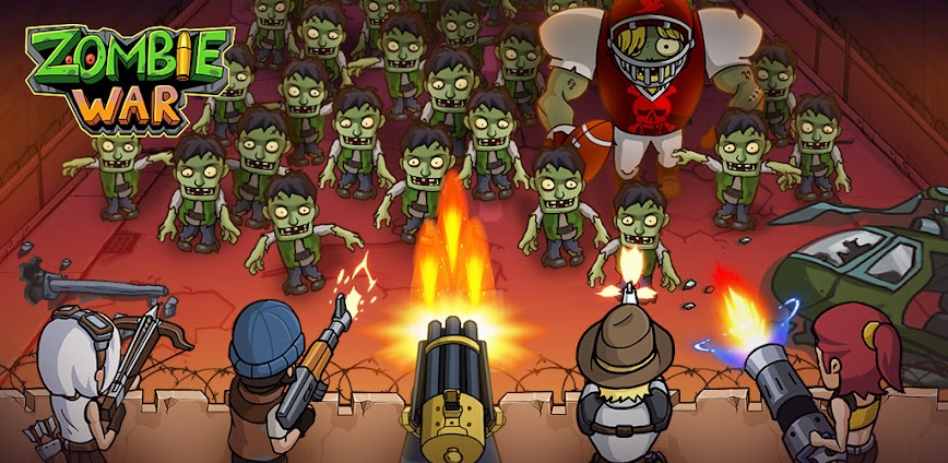 Zombie War Idle Defense v352 MOD APK [Unlimited Money, No Skill CD]