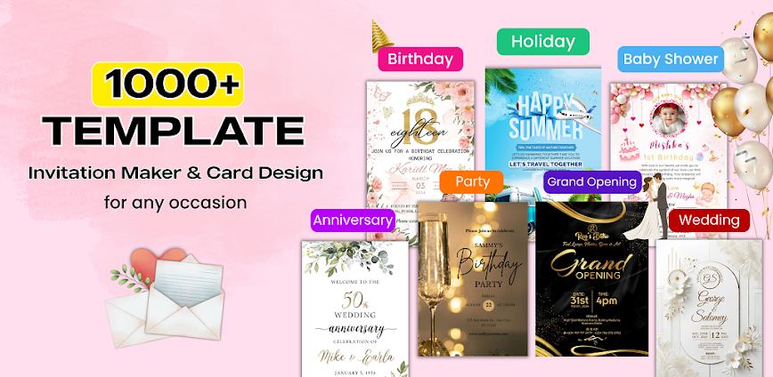 Invitation Maker & Card Design v2.0.4 MOD APK [Premium Unlocked]