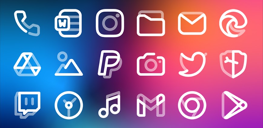 Aline White: linear icon pack v1.9.8 MOD APK [Full Version]