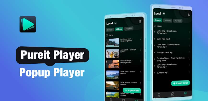 Pureit player v5.5.95.004 MOD APK [Premium Unlocked]