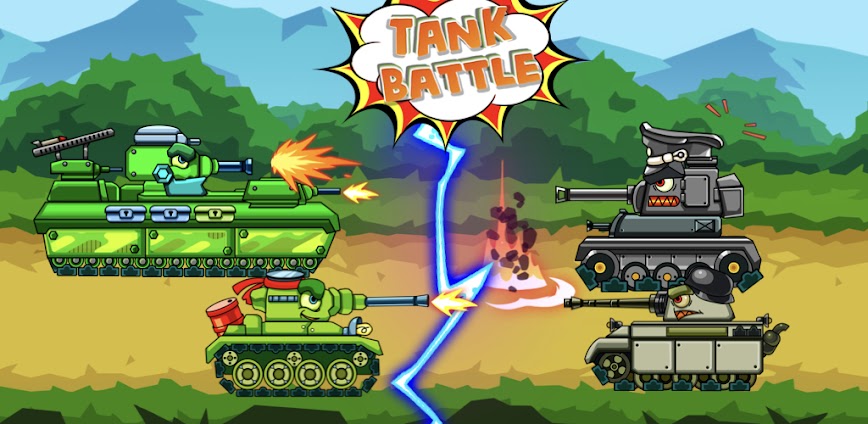 Tank Battle: Tanks War 2D MOD APK v6.7.9 [Dumb Enemy]