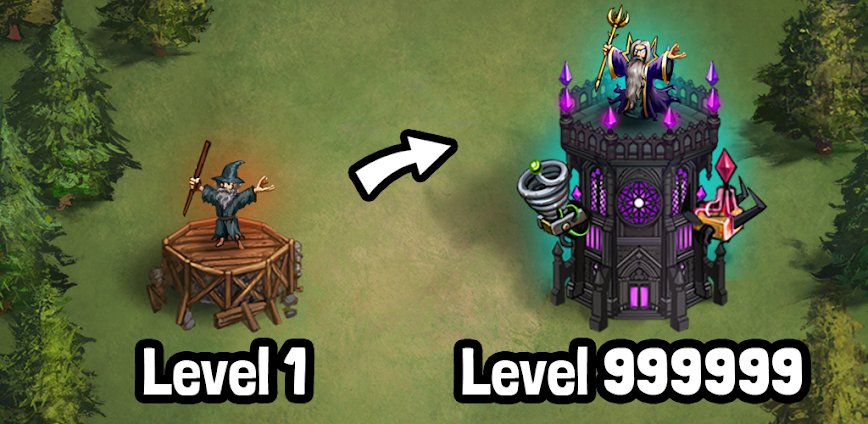 Evil Tower Idle Defense TD v0.8.0 MOD APK [Menu, Unlimited Gem, God Mod]