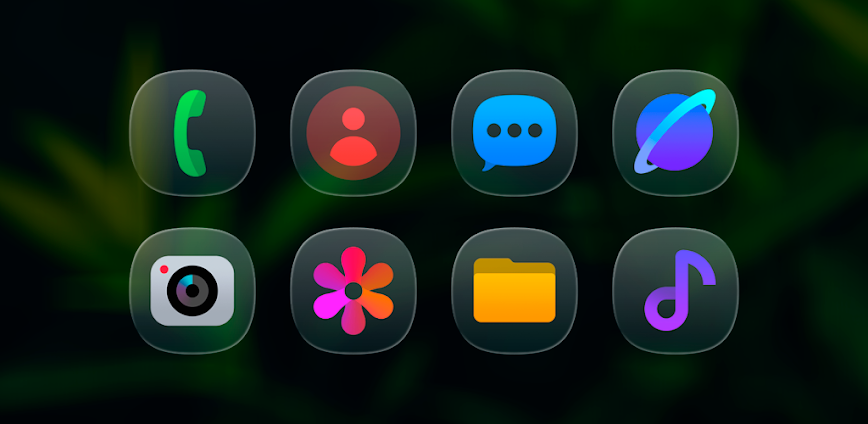 OneGlass 8 Color Icon Pack v1.2.0 APK [Full Version]
