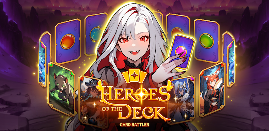 Hero DeckCard Idle CCG v1.9.0.1 MOD APK [Menu, Unlimited Gems, Damage, God Mode]