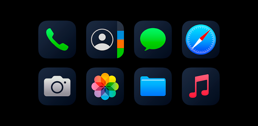 iPeach Black Icon Pack v2.0.0 APK [Full Version]