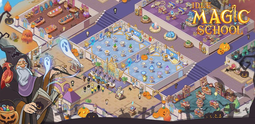 Idle Magic School v3.1.0 MOD APK [Unlimited Holy Water, Magic Fruit]