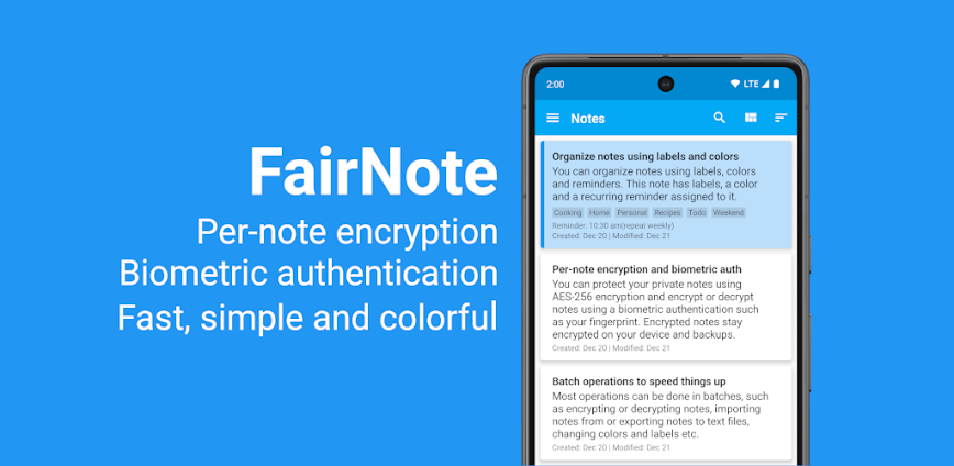 FairNote v5.1.7 MOD APK [Pro Unlocked]