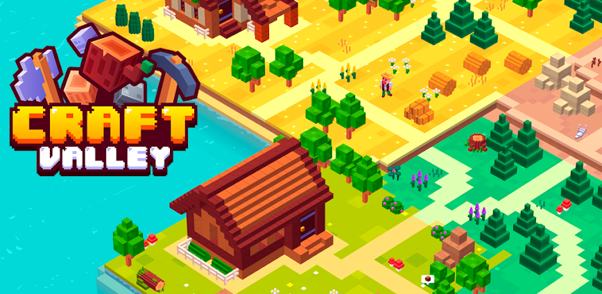 Craft Valley v1.3.17 MOD APK [Fast Mining, Dumb Enemy]