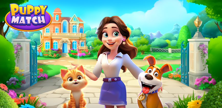 Puppy Match : Match 3 Game v1.6.3 MOD APK [Game Speed]