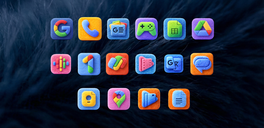 Fluffy 3D Plush Icon Pack v1.0.2 APK [Full Version]