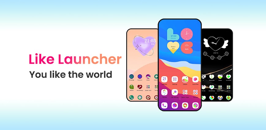 Like Launcher heart launcher v3.0 MOD APK [Premium Unlocked]