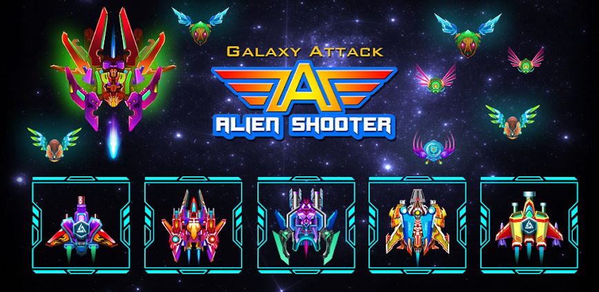 Galaxy Attack: Alien Shooter v70.2 MOD APK [God Mod, Add Money, Damage, AntiCheat]