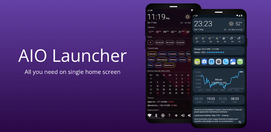 AIO Launcher v6.2.0 MOD APK [Premium Unlocked]