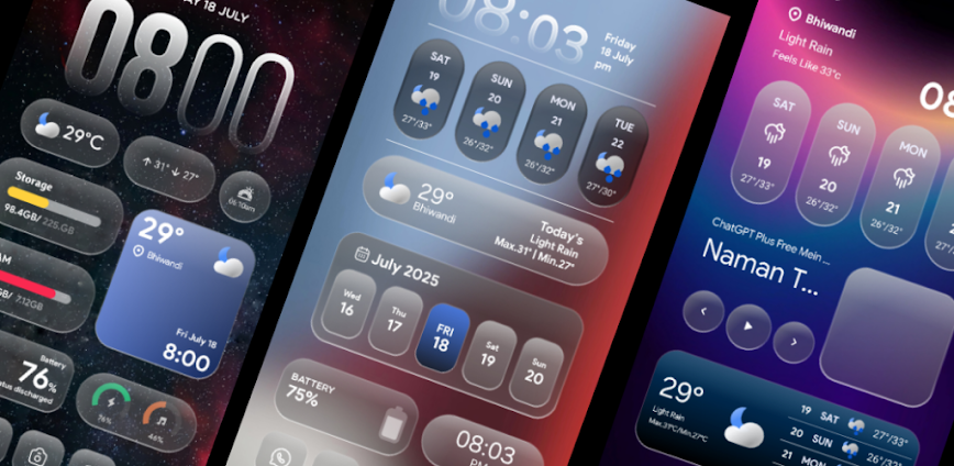 OneUi 7 Glass Kwgt v1.6.3 APK [Full Version]