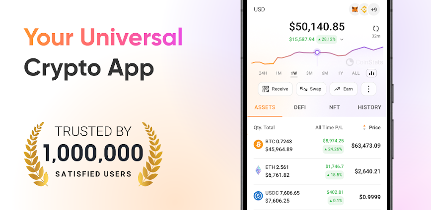 Crypto Tracker Coin Stats v5.28.2 MOD APK [Pro Unlocked]