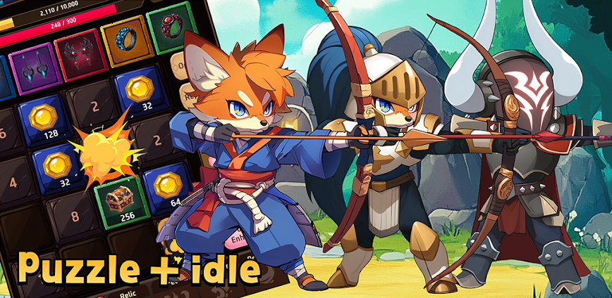 The Legendary Fox Idle v1.210 MOD APK [Menu, Gold, Diamonds. Rubies]