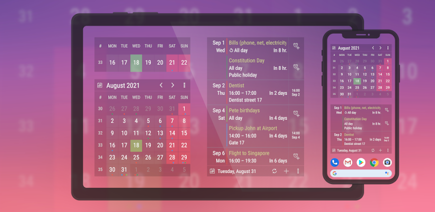 Calendar Widget v2026.01.22305 MOD APK [Premium Unlocked]