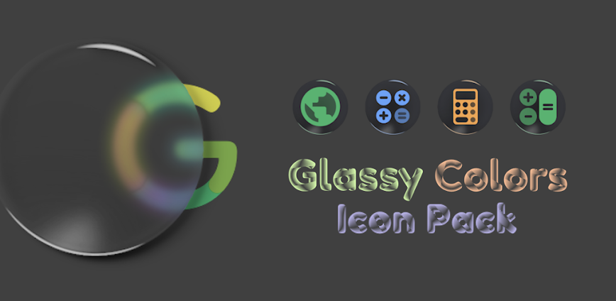 Glassy Colors Icons v1.1.0 APK [Full Version]