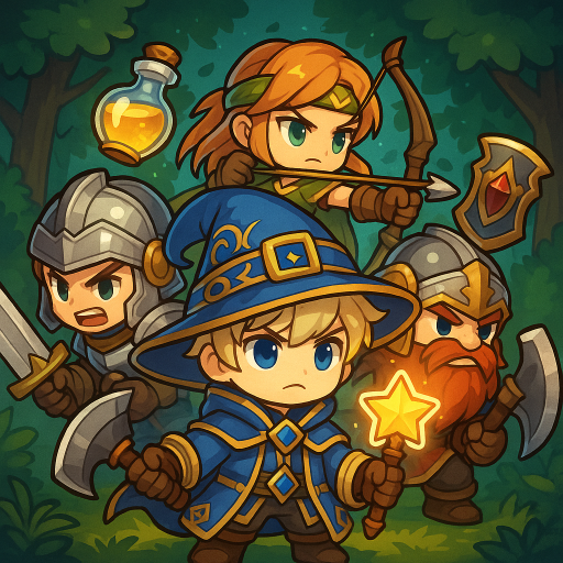 Raising a Hero Party v2.2.3 MOD APK [Menu, Damage, Gold Multiplier, God Mode]