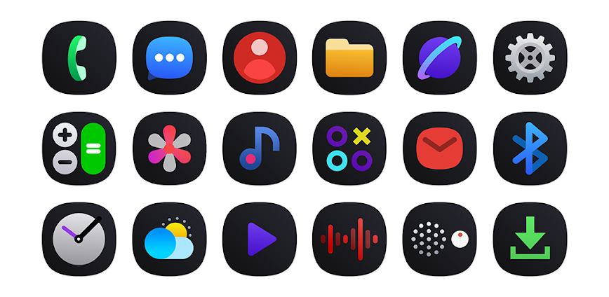 One UI Dark IconPack v2.1 APK [Full Version]